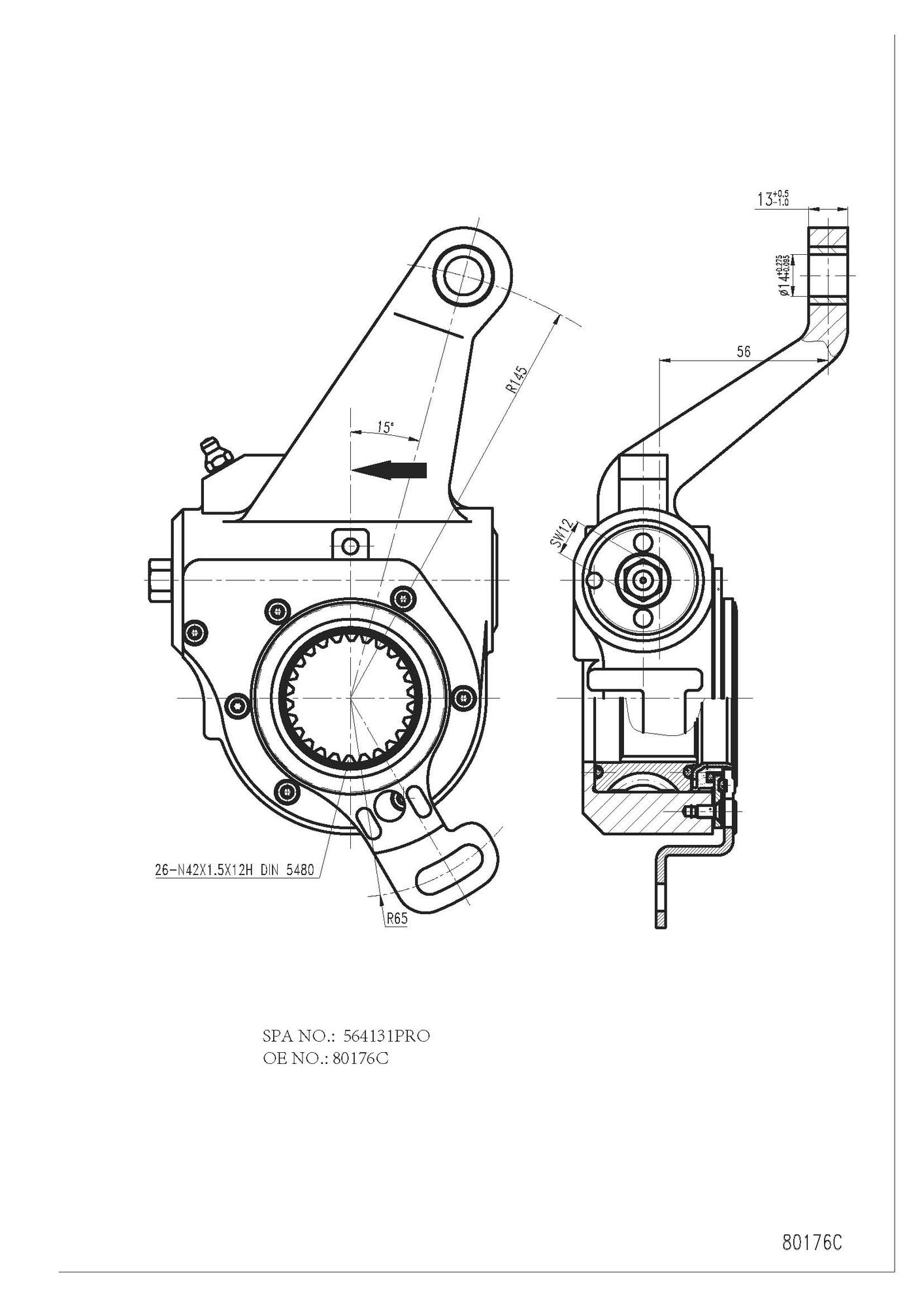 Reglaj parghie, sistem franare FO 4131 PRO FOMAR Friction